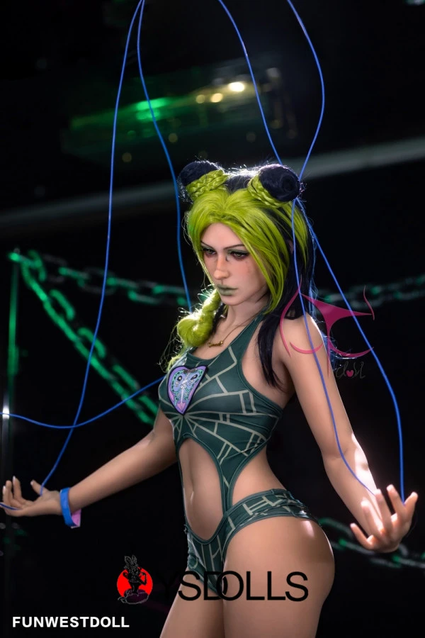 Funwest Liebespuppe Lebensecht 159cm Grüne Haare